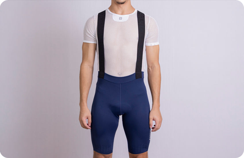 bretelle ciclismo masculino azul